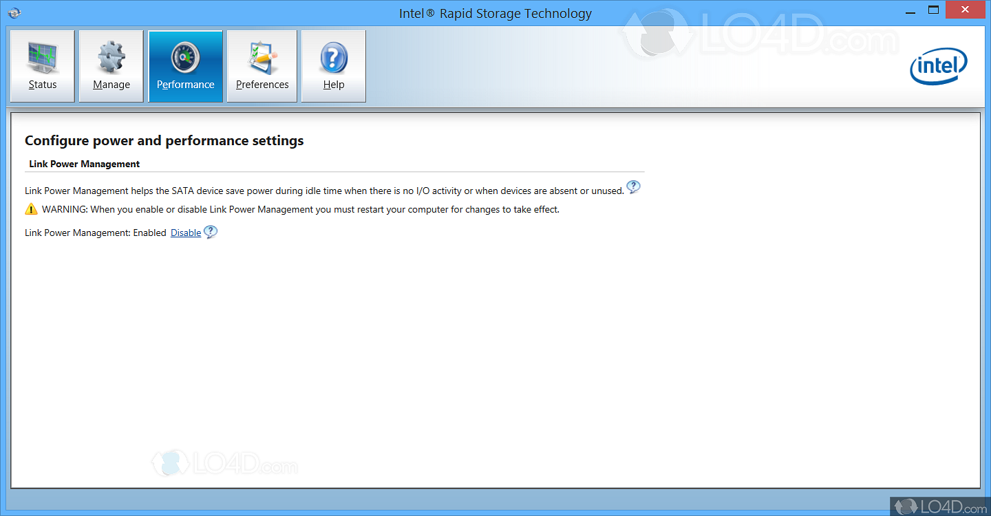 intel rapid storage technology windows 10 fix