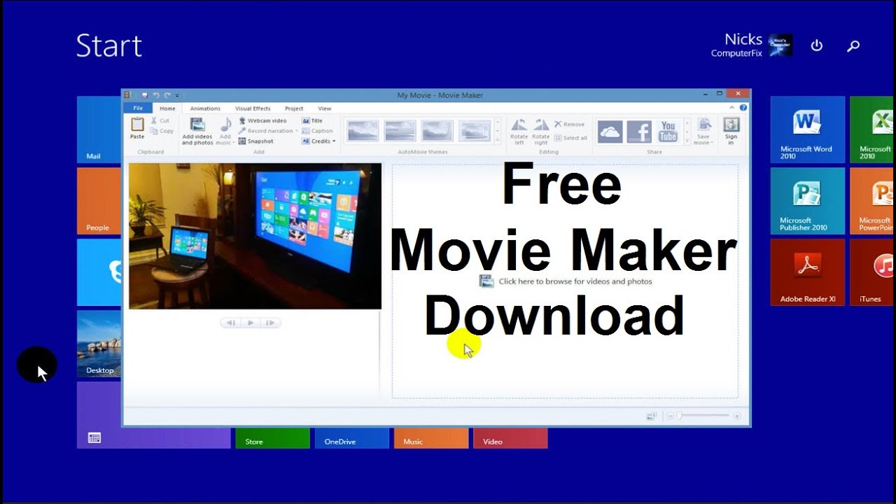 free easy movie maker program
